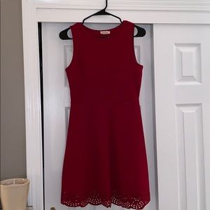 Red cutout dress